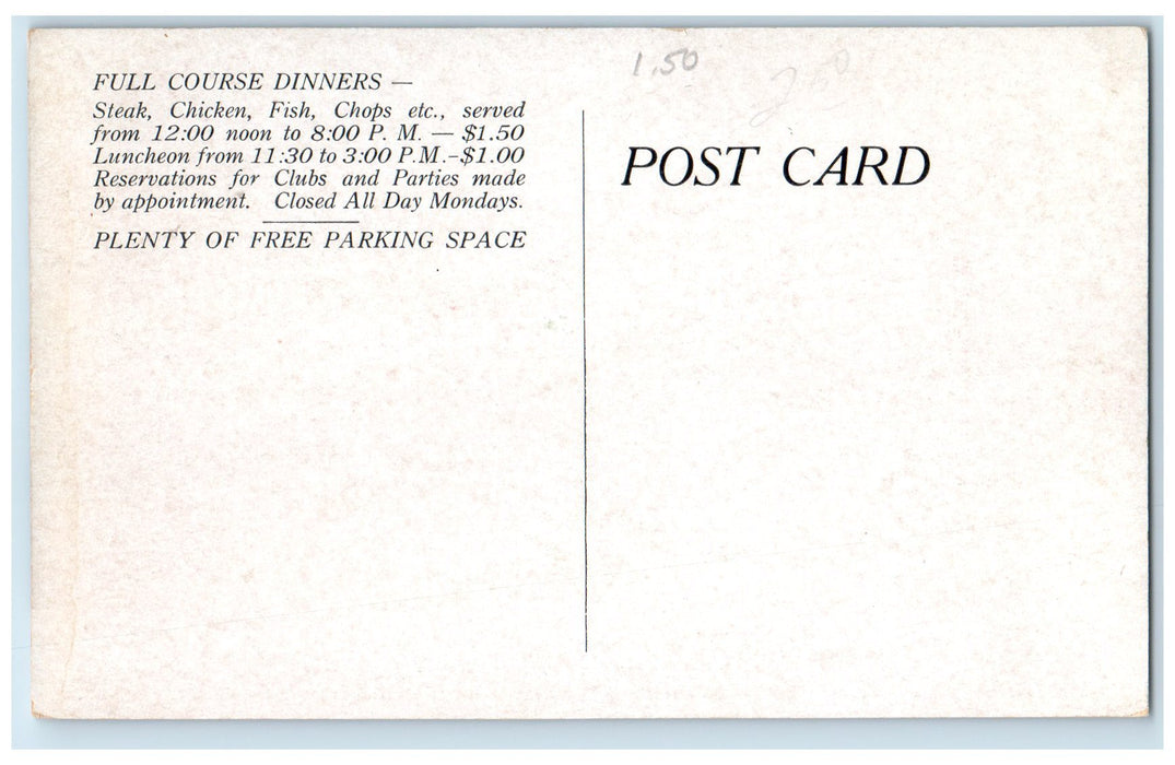 c1920's The Home Of Dining Rooms Restaurant Building Rochester New York Postcard