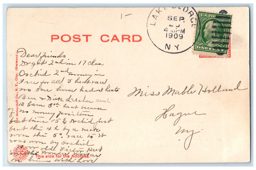 1907 Black Horse Tavern Exterior Built 1781 Johnstown New York NY Trees Postcard