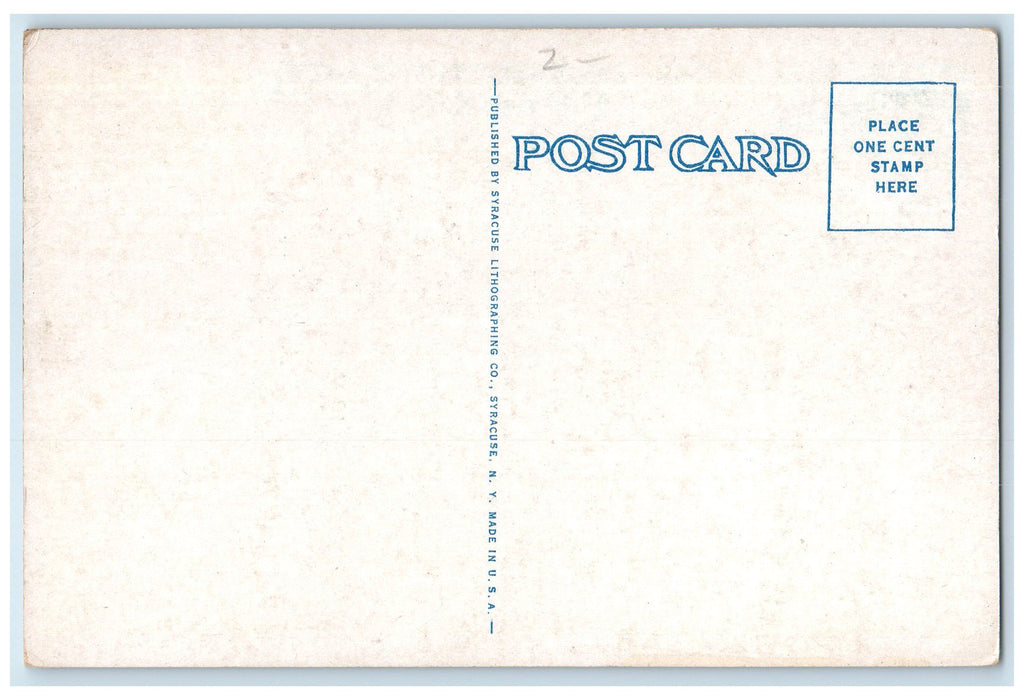 c1940 The Yate's Good Hotel Restaurant Popular Prices Syracuse New York Postcard