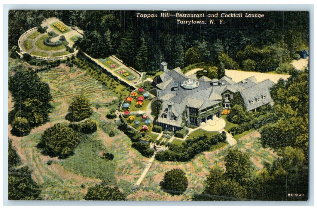 c1940's Tappan Hill Restaurant & Cocktail Lounge Tarrytown New York NY Postcard