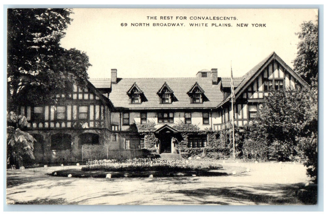 c1950's The Rest For Convalescents White Plains New York NY Advertising Postcard