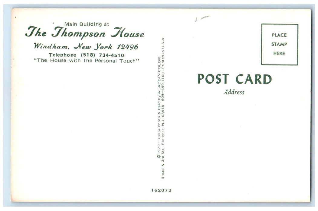 c1950's The Thompson House Hotel & Restaurant View Windham New York NY Postcard