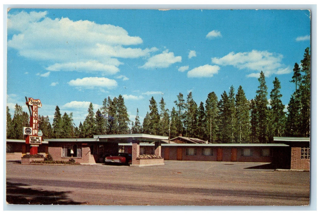 c1960s The Sands Motel Roadside Signage Yellowstone Montana MT Unposted Postcard