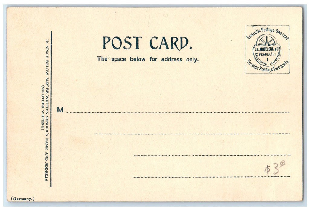c1910's Congregational Church Building Dirt Road Appleton Wisconsin WI Postcard