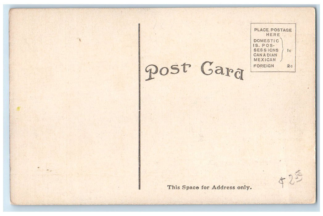 c1910's University Hall Building Road Students Steps Appleton Wisconsin Postcard