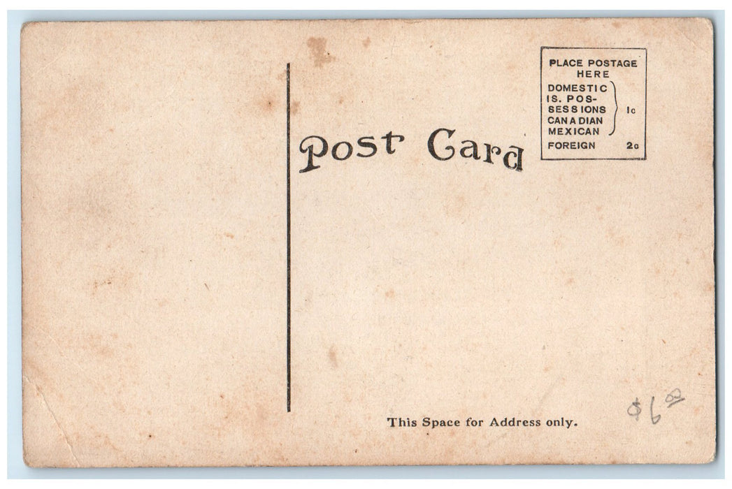 c1910 Waiting For Train Horse Carriage Depot Cargo Almena Wisconsin WI Postcard