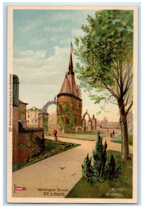 c1905s Washington Terrace Roadside St. Louis Missouri MO Unposted Tuck Postcard