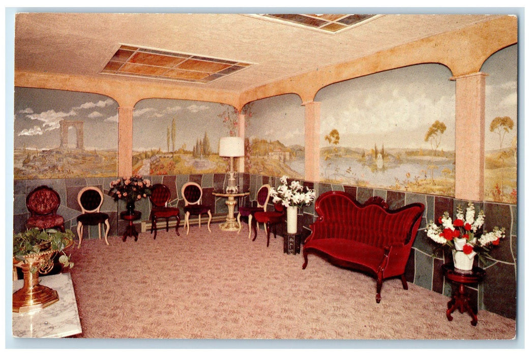 c1960s Ross Hollywood Chapel Interior Mural Portland Oregon OR Unposted Postcard