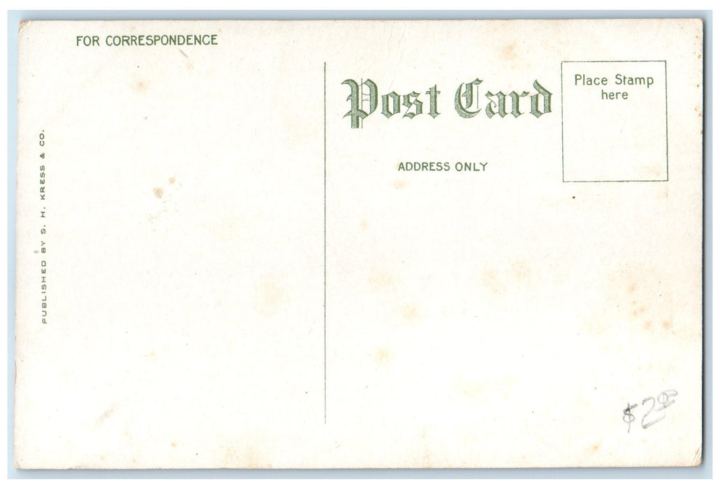 c1910's Entrance To Highland Park Guthrie Oklahoma OK Unposted Vintage Postcard