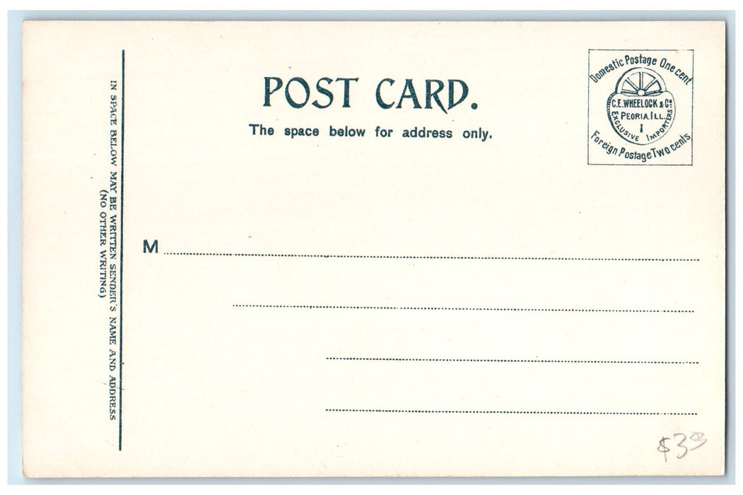 c1910s Kaw Dam And Reservoir Indian Prayer Ponca City Oklahoma OK Trees Postcard