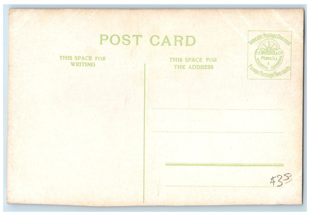 c1910's English Block Exterior Roadside Muskogee Oklahoma OK Unposted Postcard