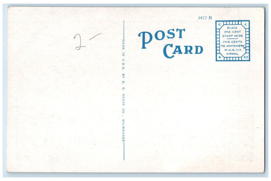 c1940's Dempsey Hotel Exterior Roadside Macon Georgia GA Unposted Shops Postcard