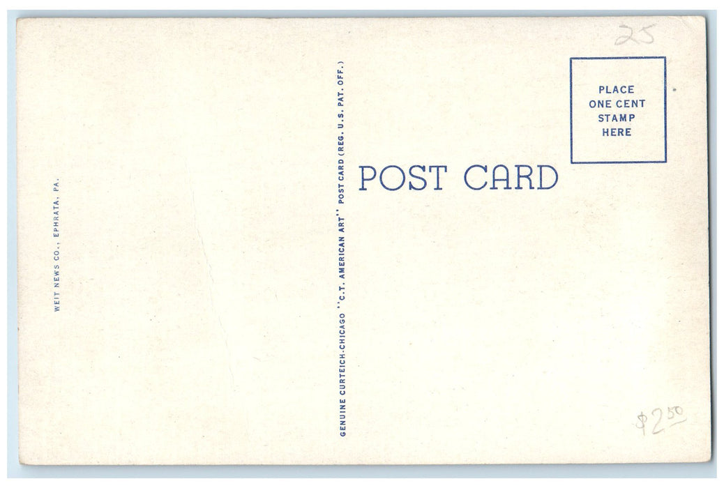 c1940s Mt. Vernon Inn Exterior Roadside Ephrata Pennsylvania Unposted Postcard