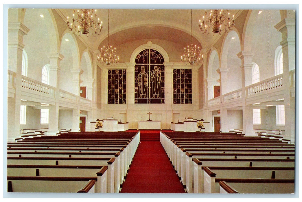 c1960s Rooke Chapel Interior	Bucknell University Lewisburg Pennsylvania Postcard