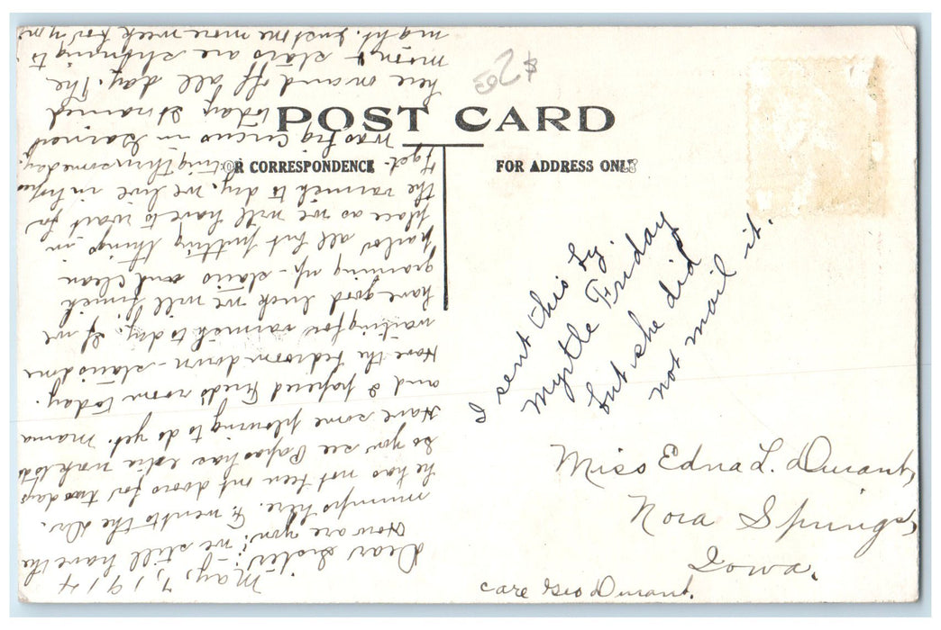 c1920's Just A Few Little Words From Forest City Correspondence Iowa IA Postcard