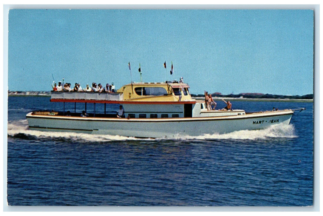 c1960's Mart Jean Passengers Scene Boynton Beach Florida FL Unposted Postcard