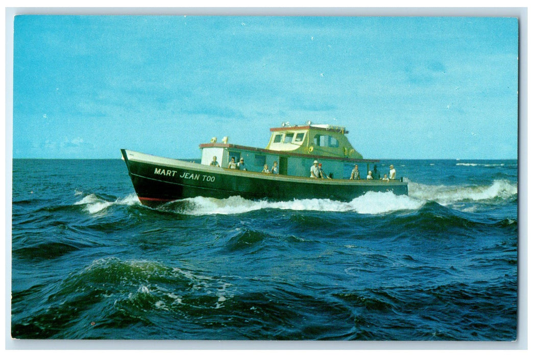 c1960s Mart Jean Too Passengers Scene Boynton Beach Florida FL Unposted Postcard