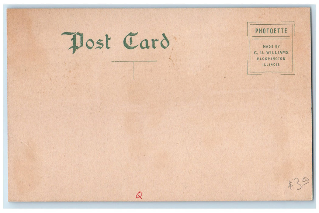 c1910's Anderson Park Entrance Dirt Road Arch Tourists Farmington Iowa Postcard