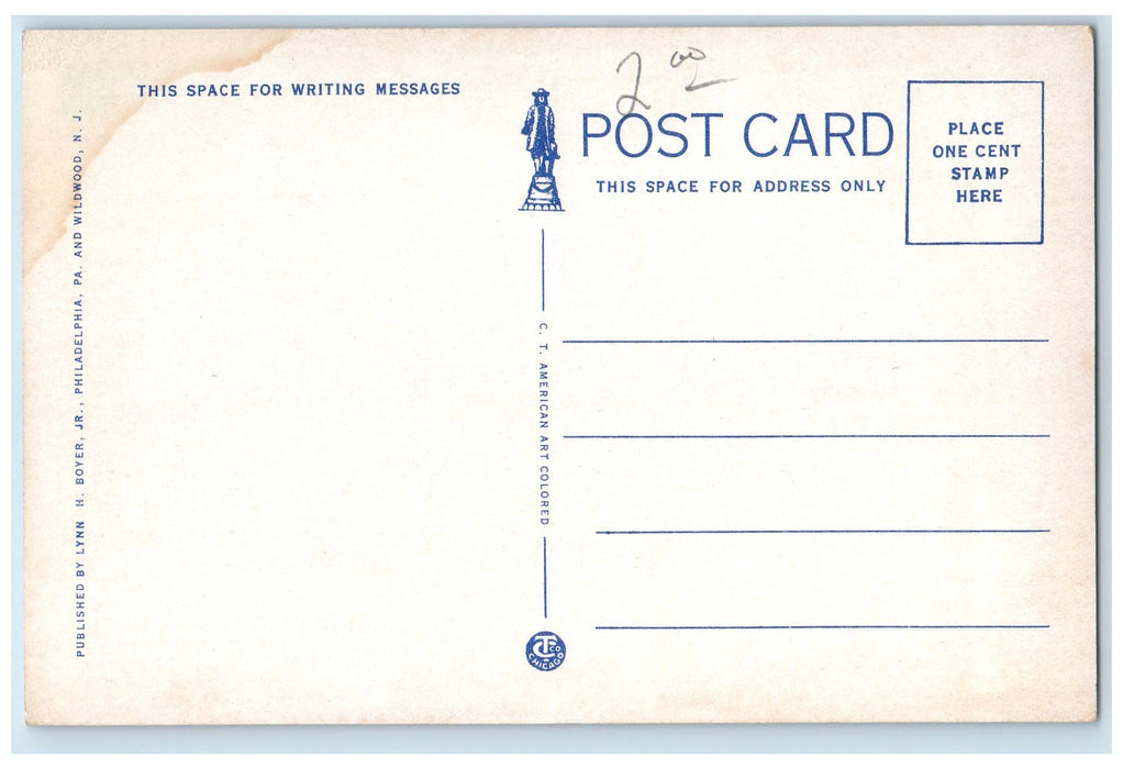 c1940s Rodney Square Library Delaware Trust Company Wilmington Delaware Postcard
