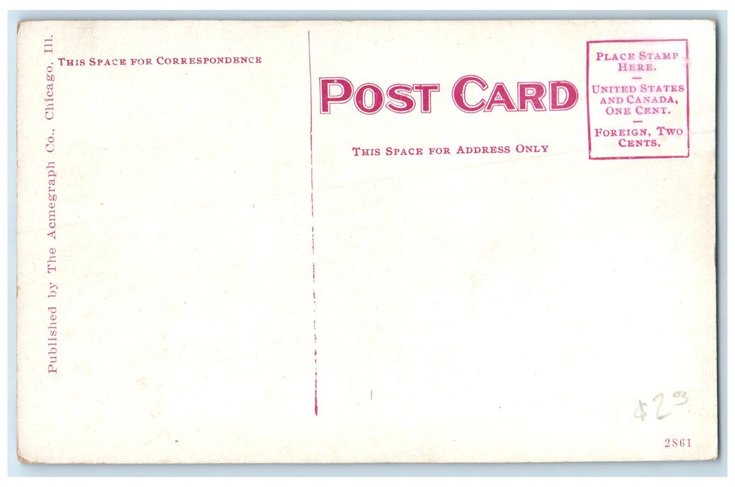 c1950's Ballard Hall Parson's College Building Side View Fairfield Iowa Postcard