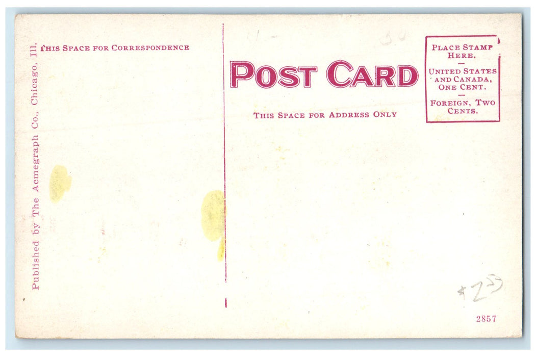 c1910's Campus Parsons College Building Pathways Ground Fairfield Iowa Postcard