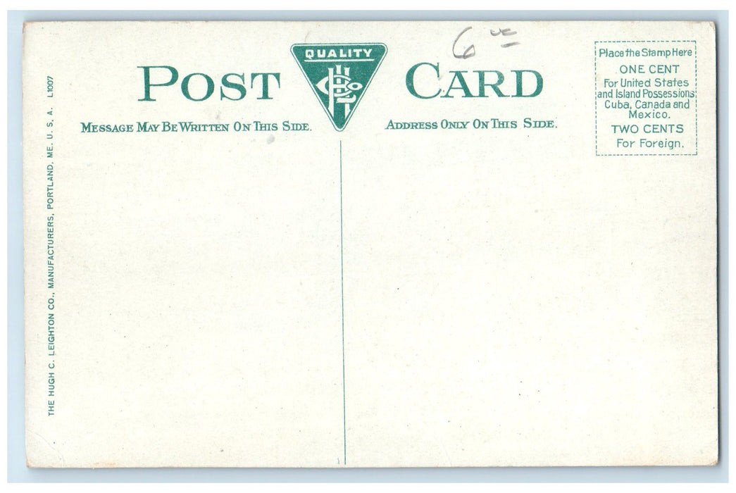 c1910s Wesleyan University South College Tree Middletown Connecticut CT Postcard