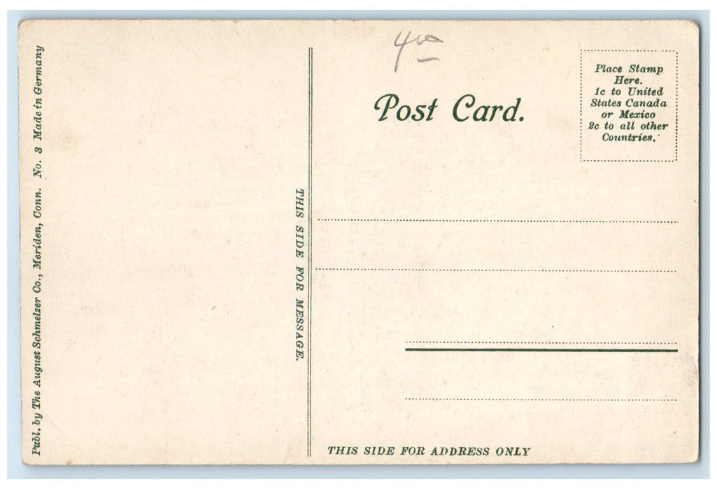 c1910's John Bell Scott Memorial Old Eclectic Middletown Connecticut CT Postcard