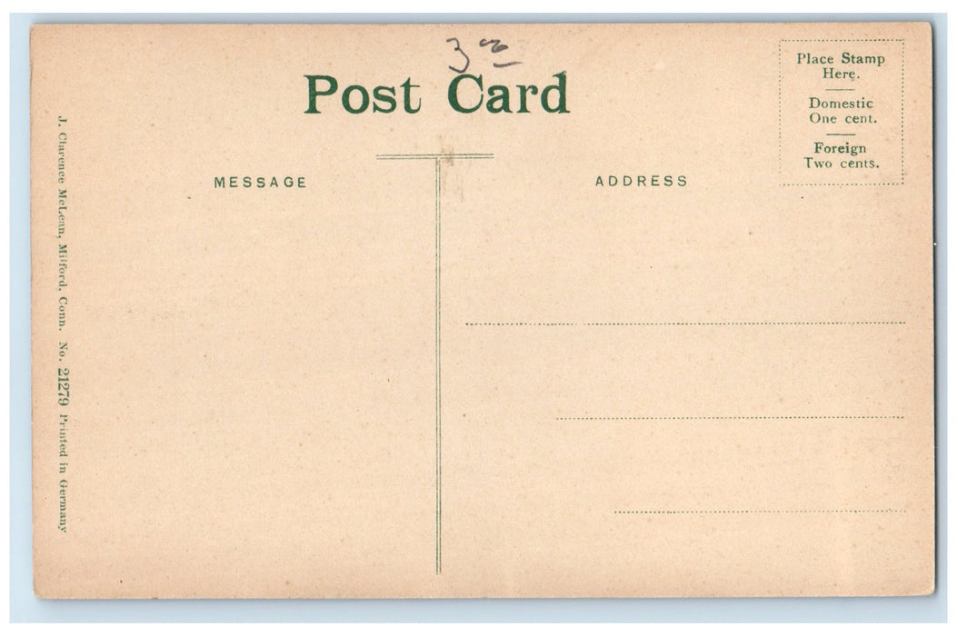 c1910s The George Memorial Bridge Milford Connecticut CT Unposted Tree Postcard