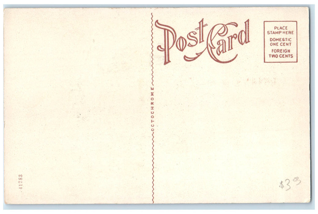 c1920's National Hotel Exterior Roadside Salinas Kansas KS Unposted Postcard