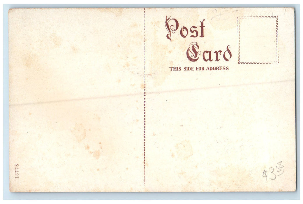 c1910's Washington School Campus Building Entrance Fairfield Iowa IA Postcard