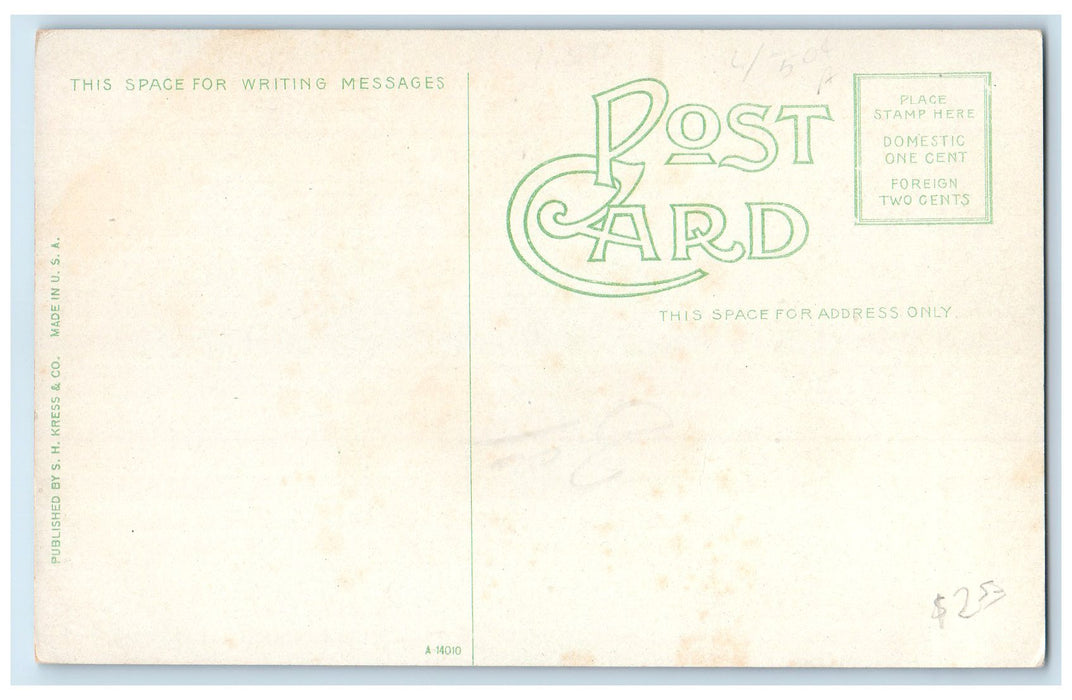 c1910s Christ's Cathedral Exterior Roadside Salinas Kansas KS Unposted Postcard