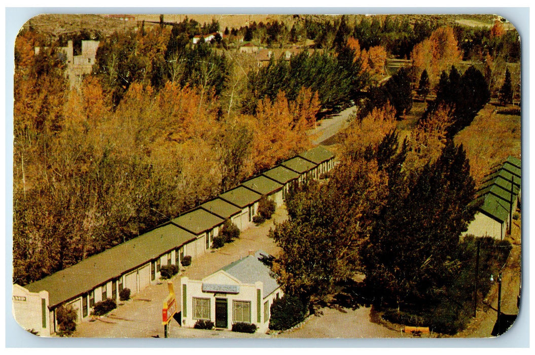 c1960's Aerial View Of O'Driscoll Motel Rawlins Wyoming WY Unposted Postcard