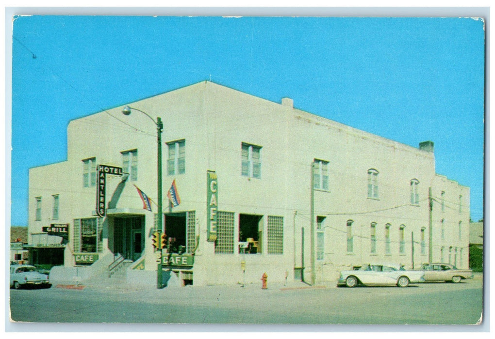 c1960's Antlers Hotel Exterior Roadside Newcastle Wyoming WY Unposted Postcard