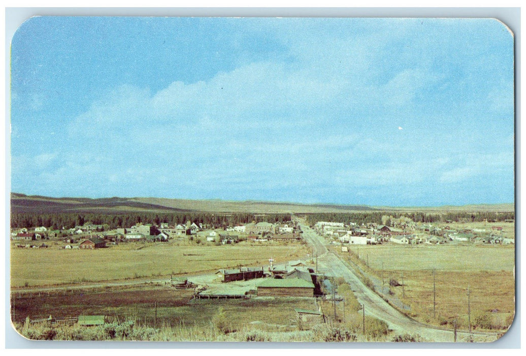 c1960's Gateway To Primitive Wind River Mountains Pinedale Wyoming WY Postcard