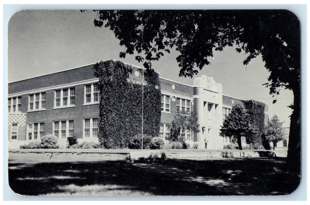 c1960's Oakley Consolidated School Exterior Oakley Kansas KS Unposted Postcard