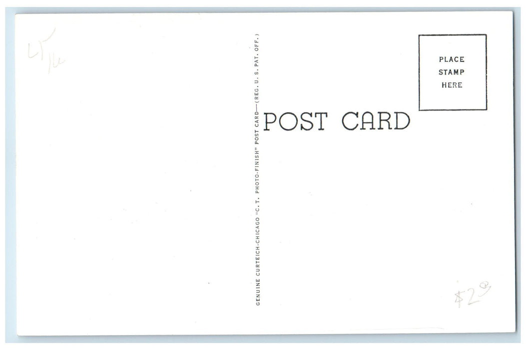 c1960s Central Grade School Exterior Osage City Kansas KS Unposted Tree Postcard