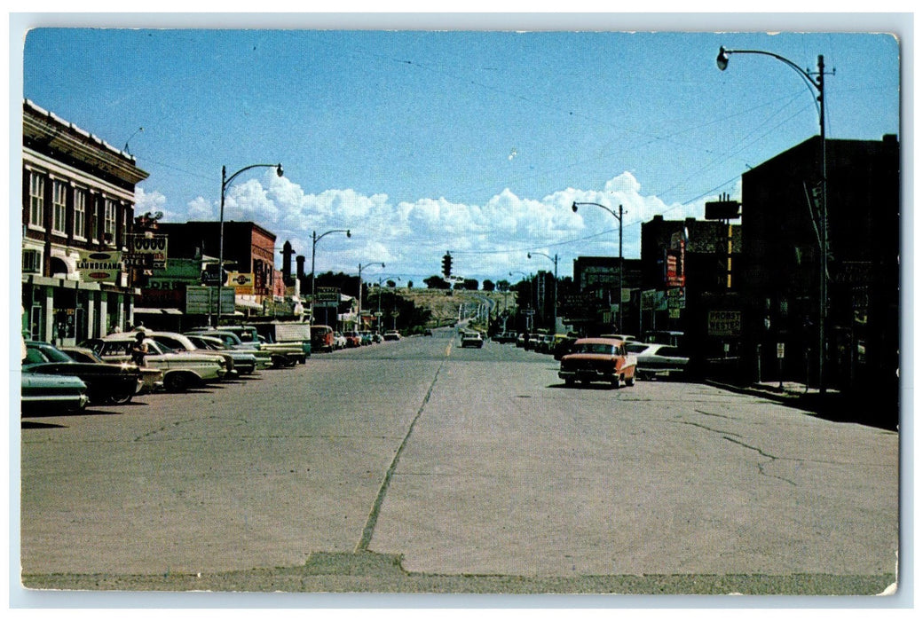 c1960's Rock Hunting In Season And Downtown Scene Greybull Wyoming WY Postcard