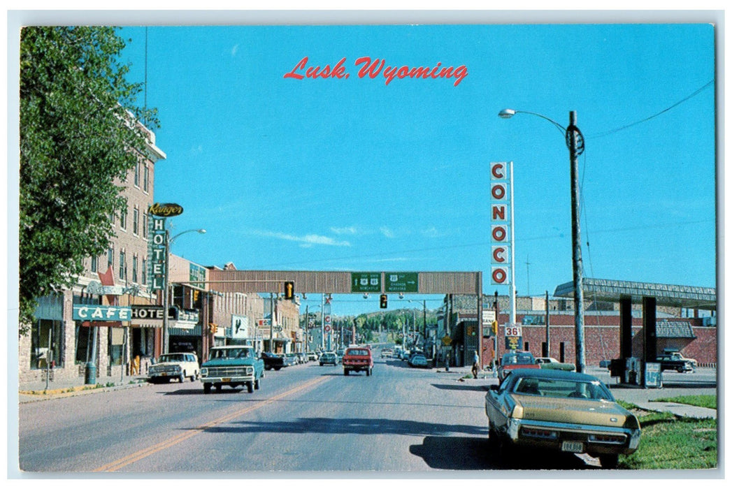 c1960's East Central Wyoming Hub Rich Historical Lore Lusk Wyoming WY Postcard