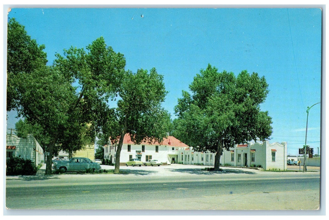 1962 Gillette Motel Exterior Roadside Gillette Wyoming WY Unposted Tree Postcard