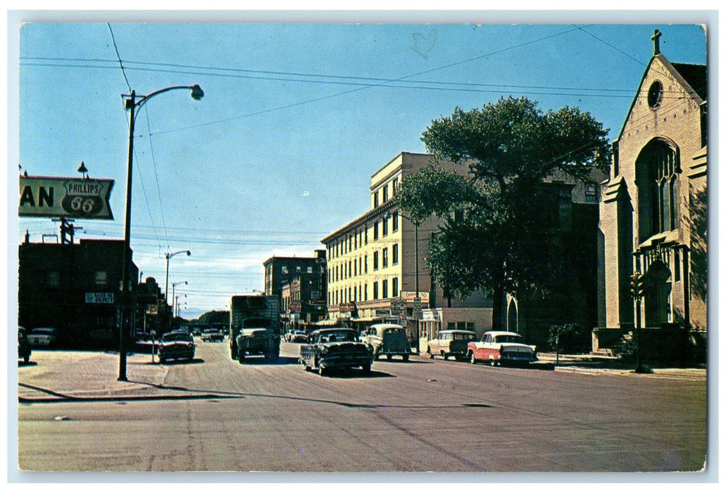1961 Entering The Business District From East St. Paul Minnesota MN Postcard