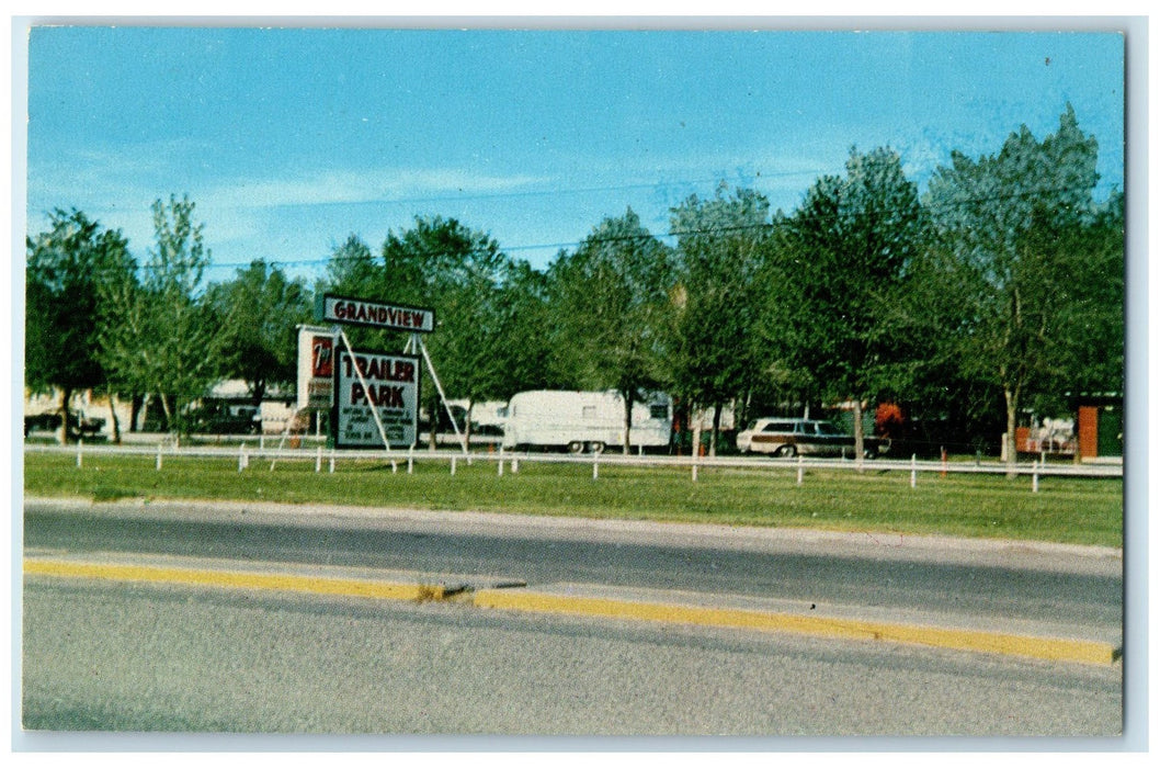 c1960s World's Largest Hot Springs Trailer Park Thermopolis Wyoming WY Postcard