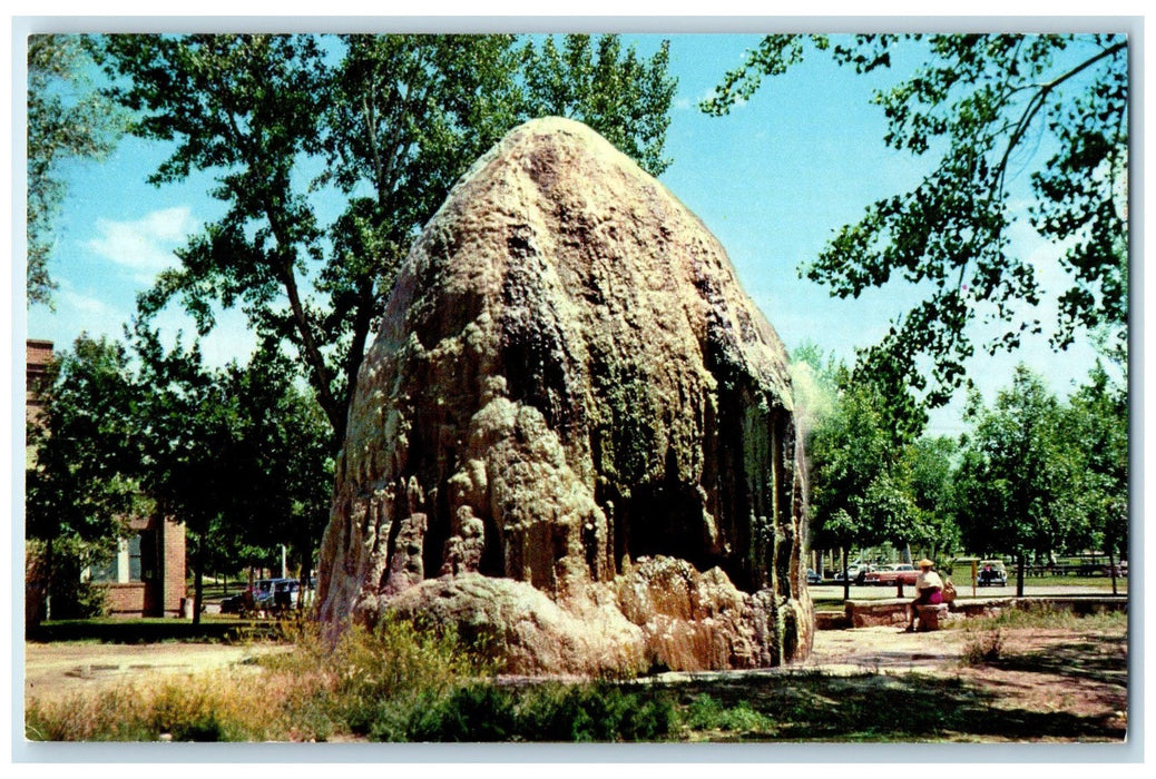 c1960's Tepee Fountain Hot Springs State Park Thermopolis Wyoming WY Postcard