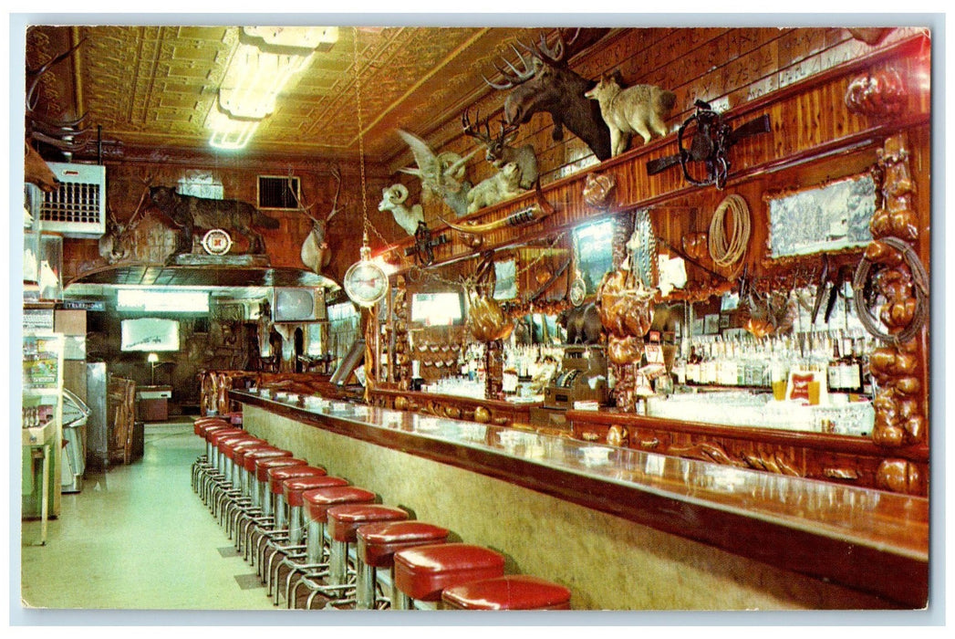c1960's The Mint Bar And Cocktail Lounge Sheridan Wyoming WY Unposted Postcard