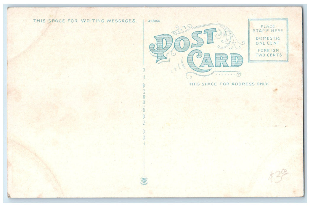 c1940's Elk's Home Exterior Roadside Sheridan Wyoming WY Unposted Postcard